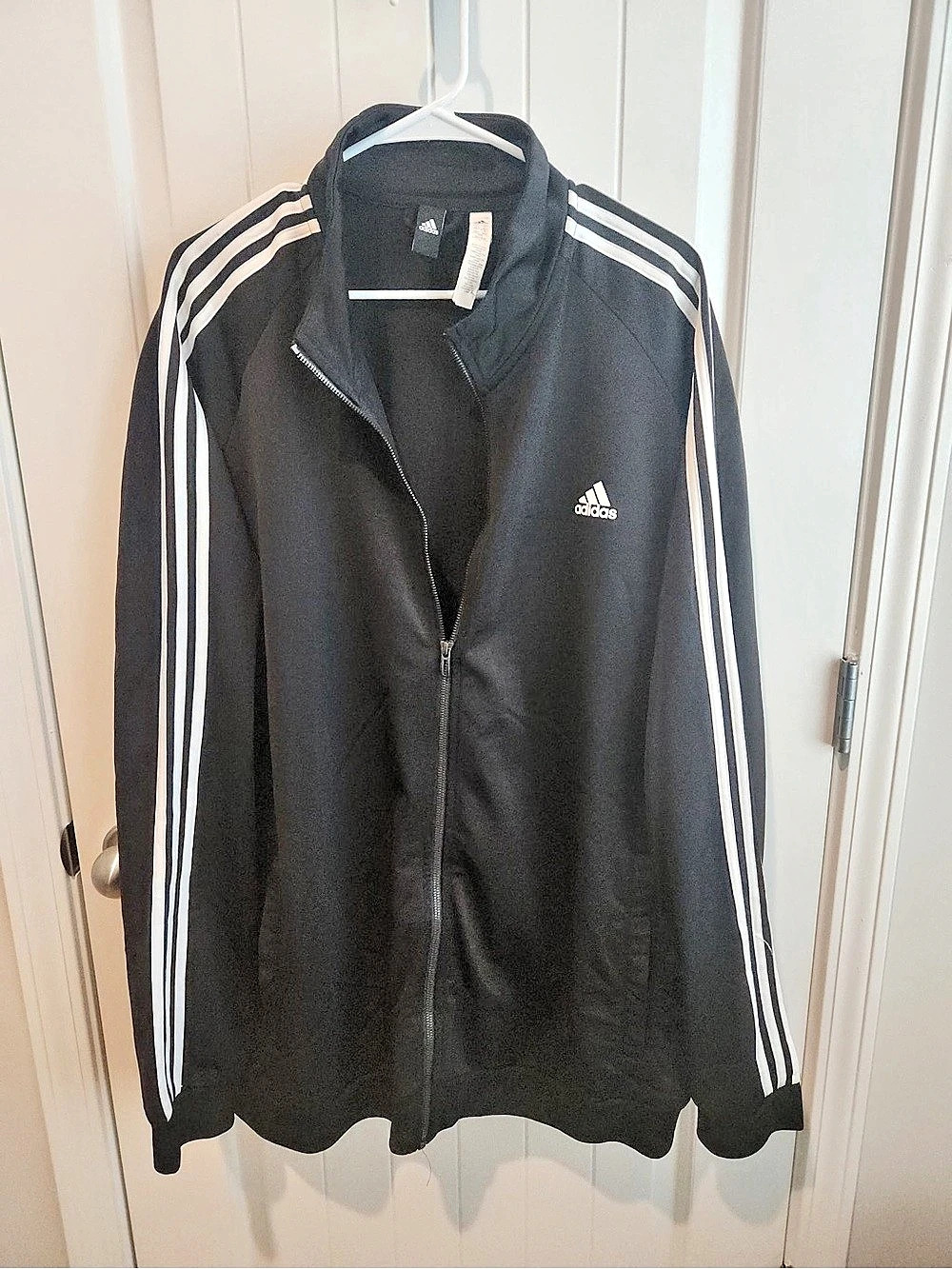 Adidas Men’s 2 Piece Tracksuit Set Jacket 3XLT Pants 4XL Black White